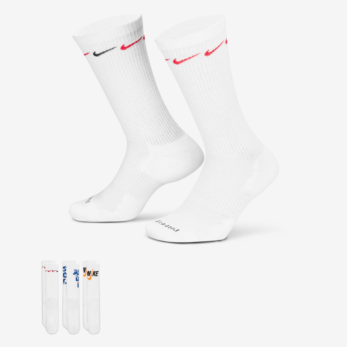 Meia Nike Everyday Plus Cushioned (3 Pares) Unissex