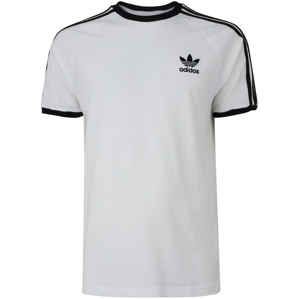 Camiseta adidas Manga Curta 3 Stripes - Masculina