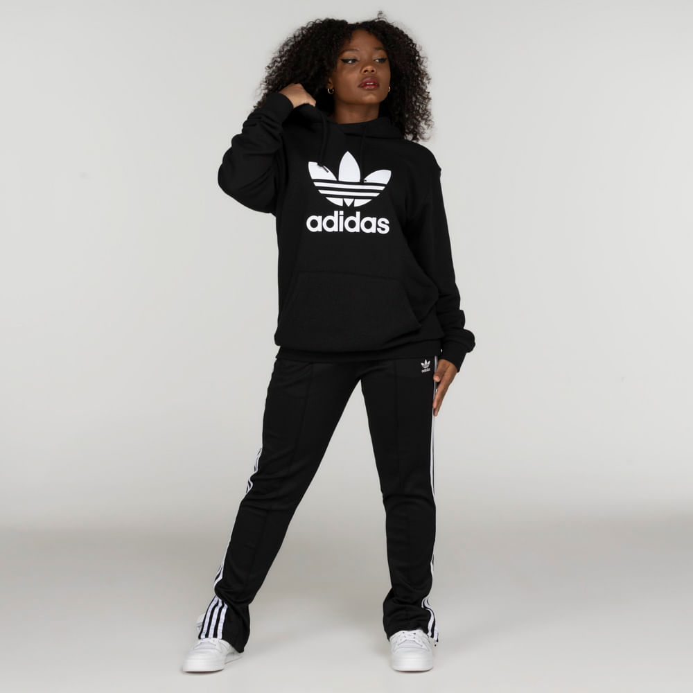 Blusa Moletom Capuz Trefoil Adidas Originals