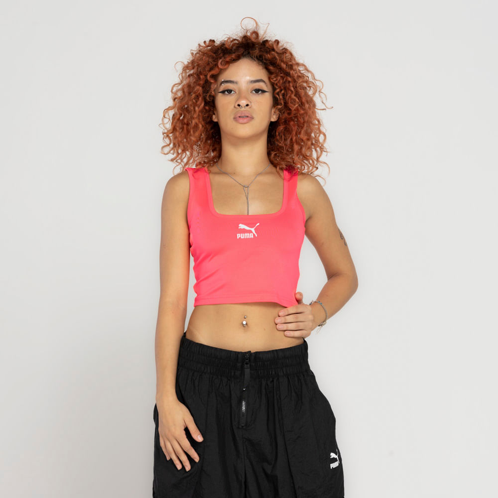 Top Cropped Feminino Puma Prime Summer Squeeze