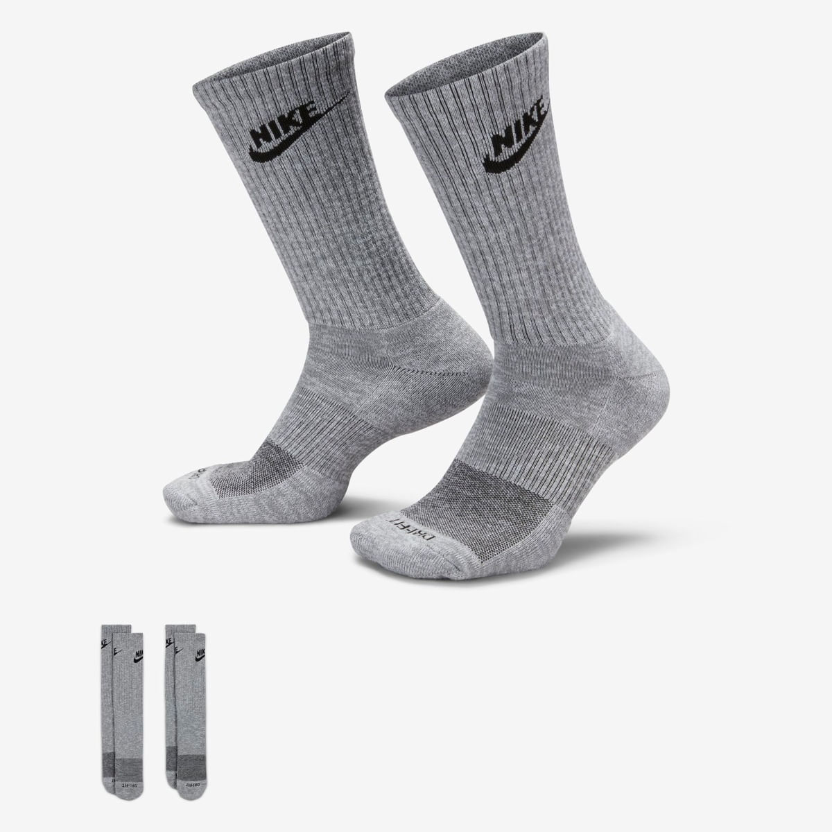 Meia Nike Everyday Plus Cushioned (2 Pares) Unissex