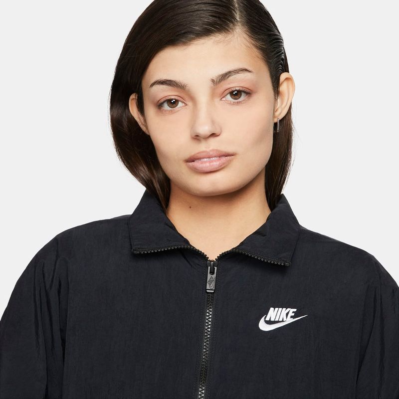 Jaqueta Nike Sportswear Essential Windrunner Woven Feminina - Preto  Fosco+Grafite