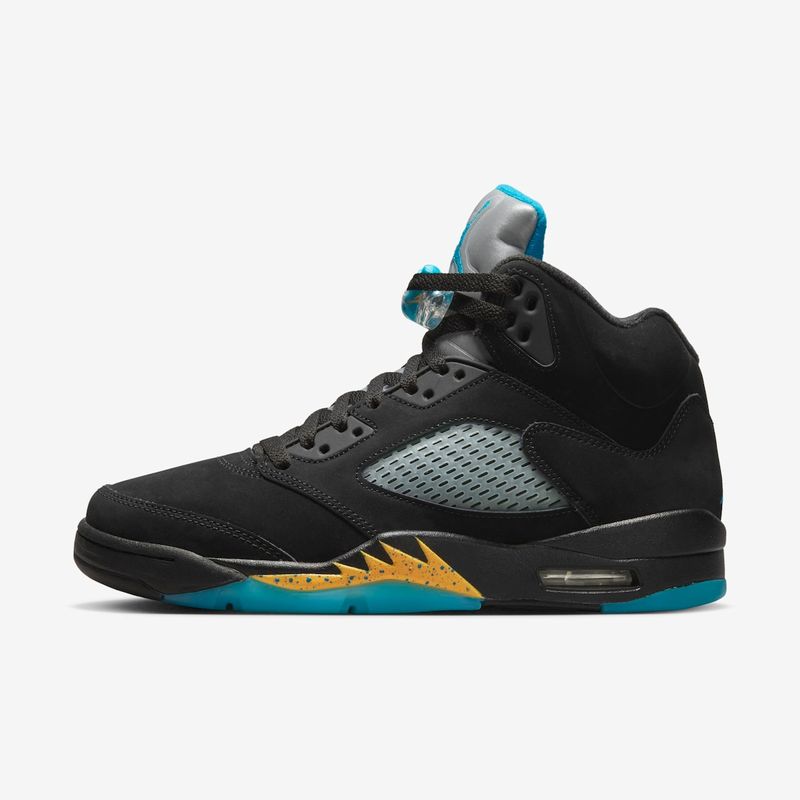 Air jordan hot sale 5 preto