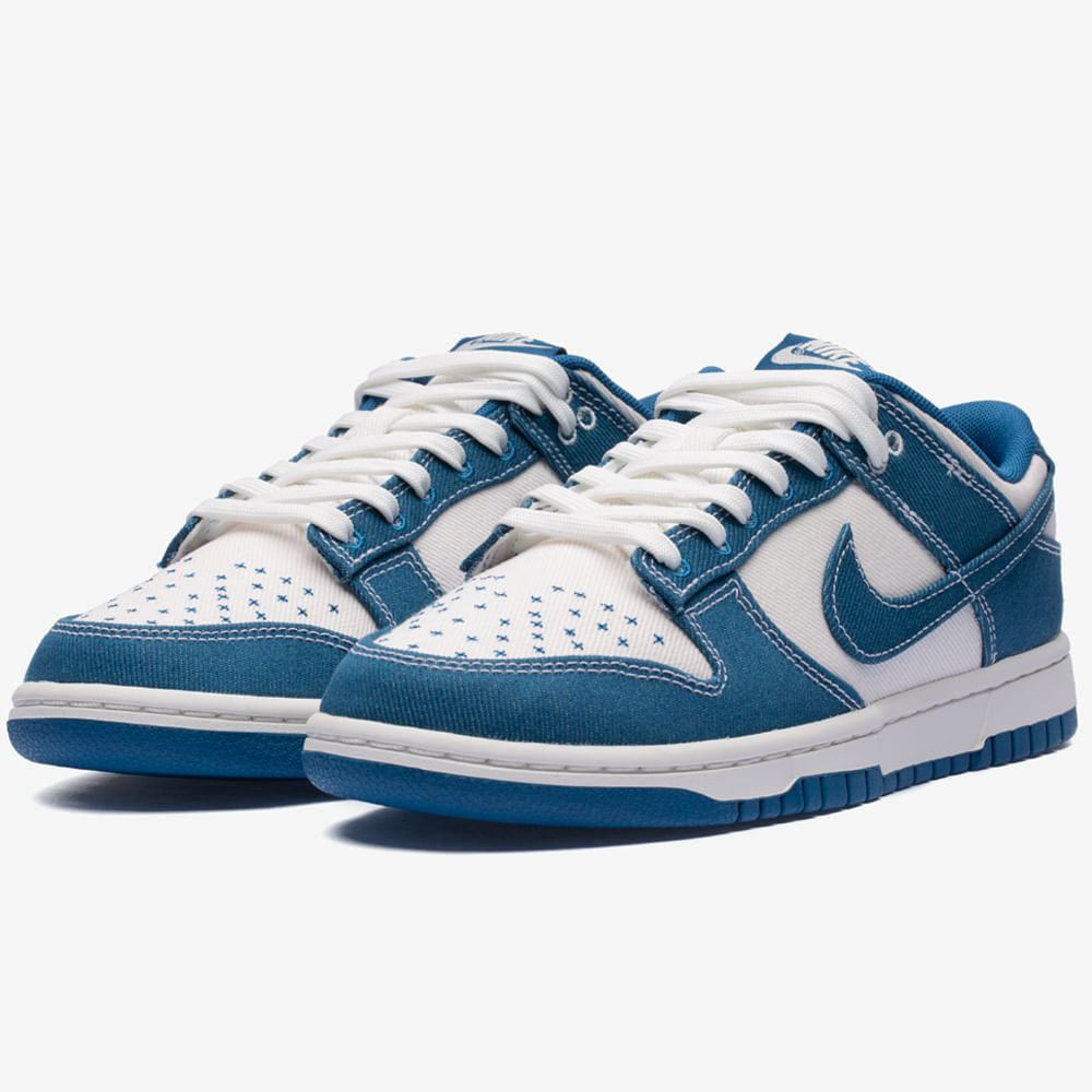 Tênis Nike Dunk Low Retrô SE Industrial Blue Sashiko