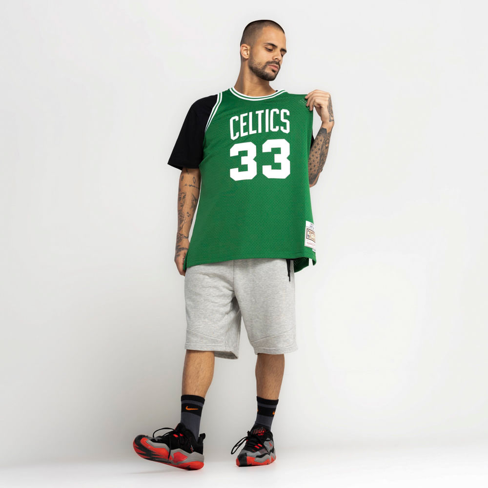 Camiseta Regata Boston Celtics NBA Mitchell & Ness Swingman Road Jersey