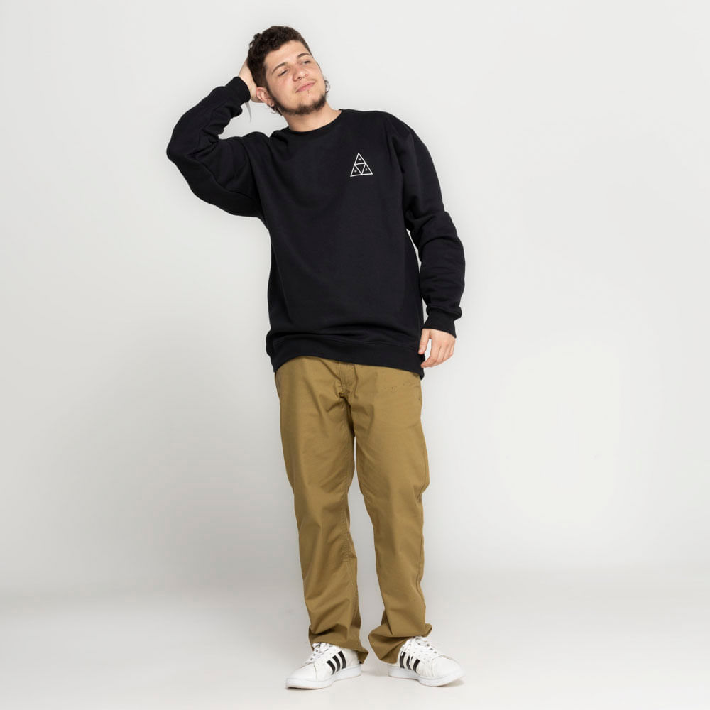 MOLETOM CARECA HUF ESSENTIALS TT CREW