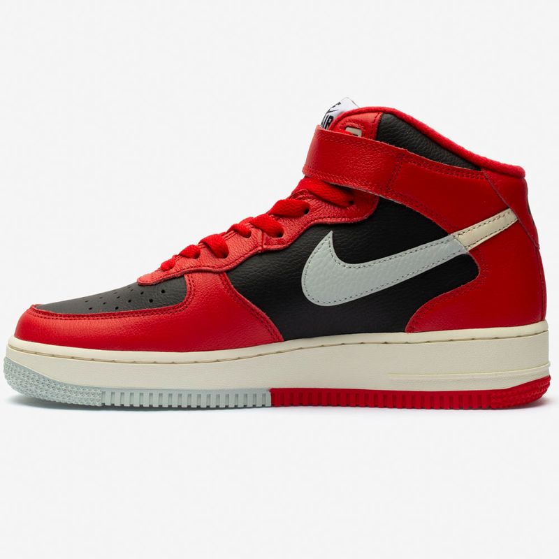 Nike air force 2024 1 mid vermelho