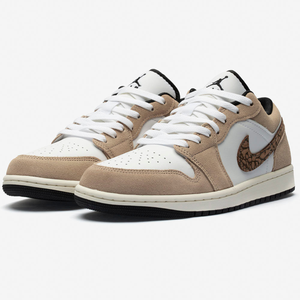 Tênis Nike Air Jordan 1 Low Se Brown Elephant