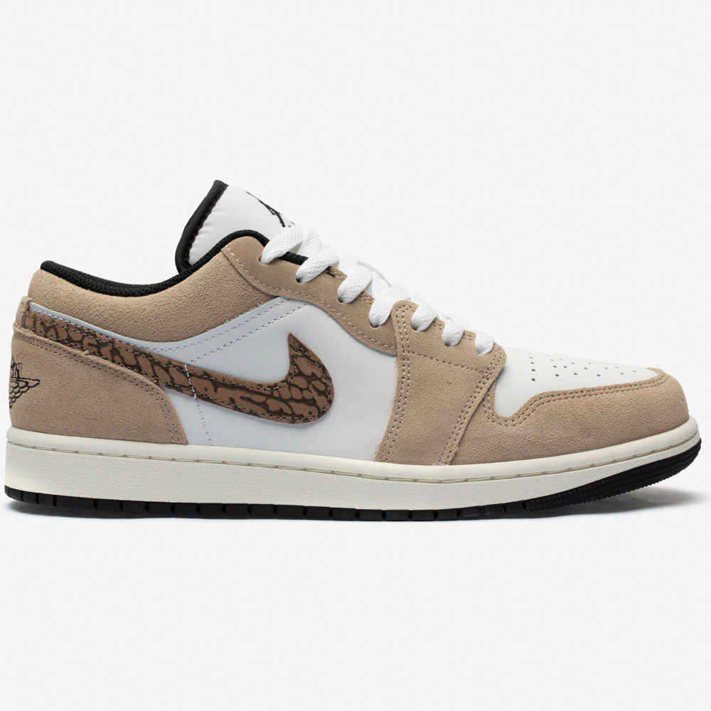 Tênis Nike Air Jordan 1 Low Se Brown Elephant