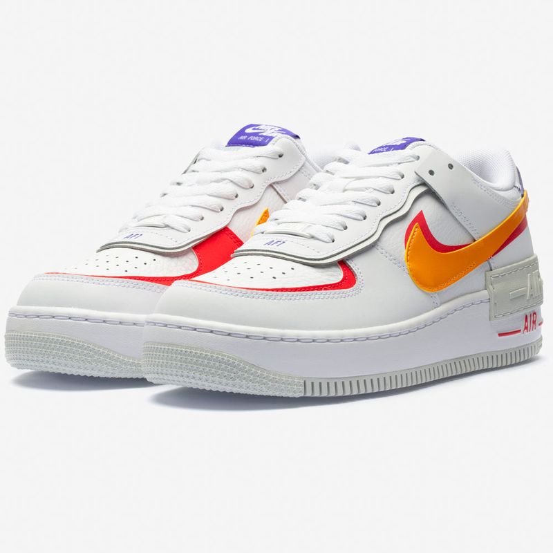 Nike air force 1 neon orange eyeshadow hotsell