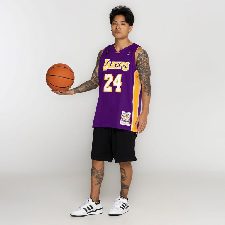 Camiseta Regata Los Angeles Lakers Masculina Mitchell & Ness NBA Authentic Road Finals