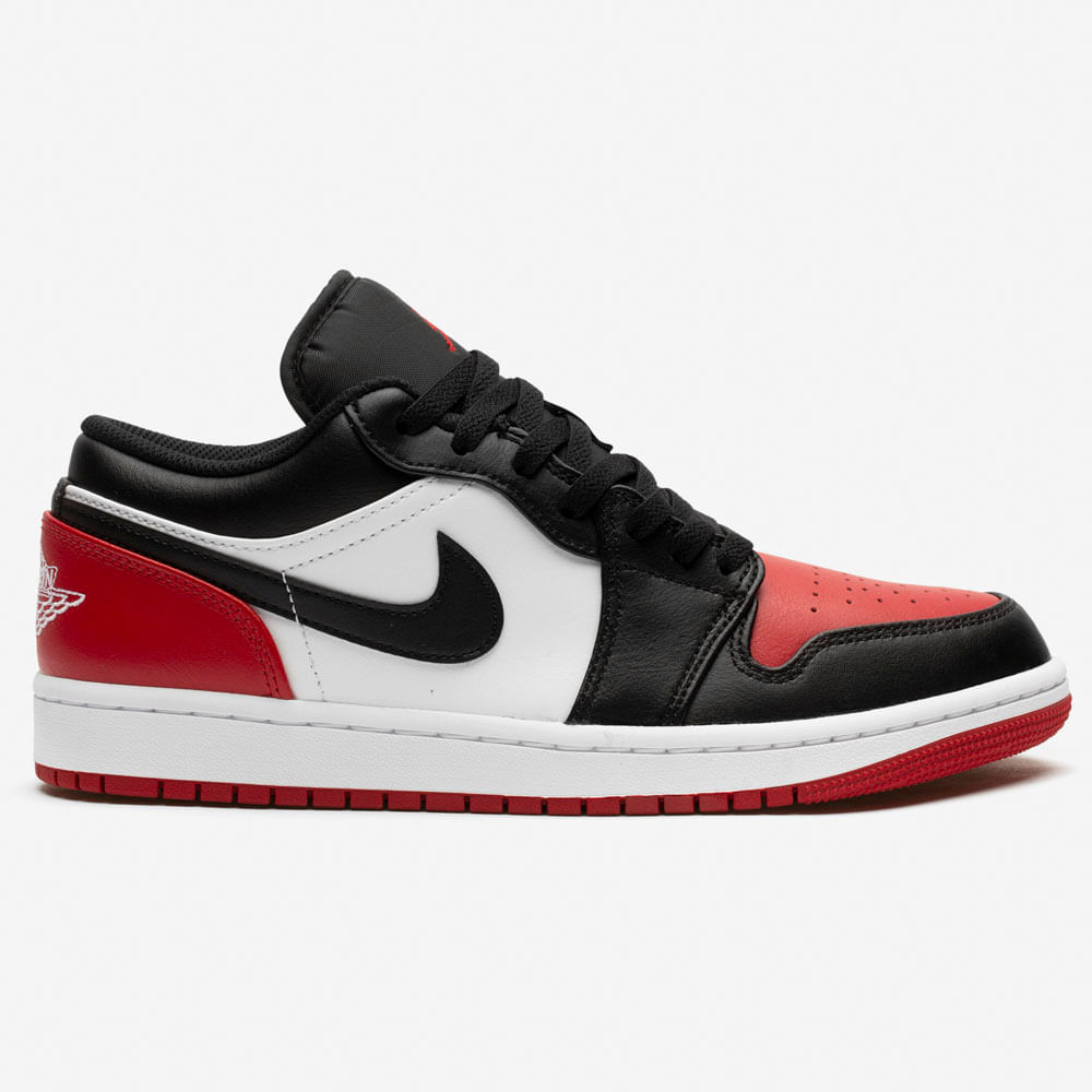 Tênis Nike Air Jordan 1 Low Bred Toe 2.0