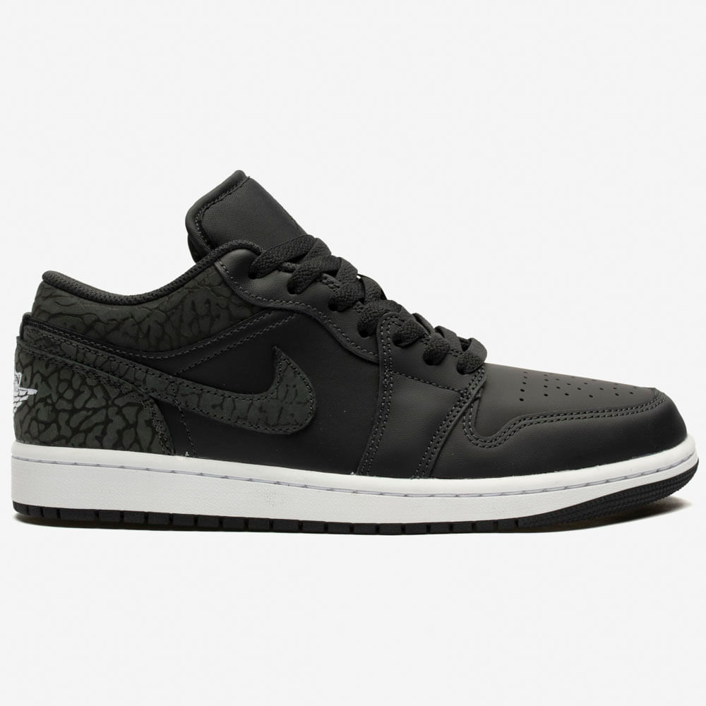 Tênis Nike Air Jordan 1 Low Se - Black Elephant