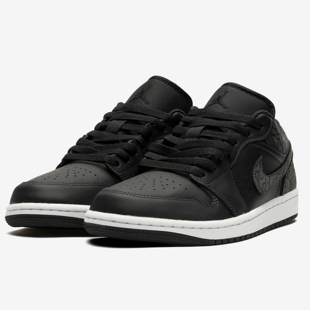 Tênis Nike Air Jordan 1 Low Se - Black Elephant