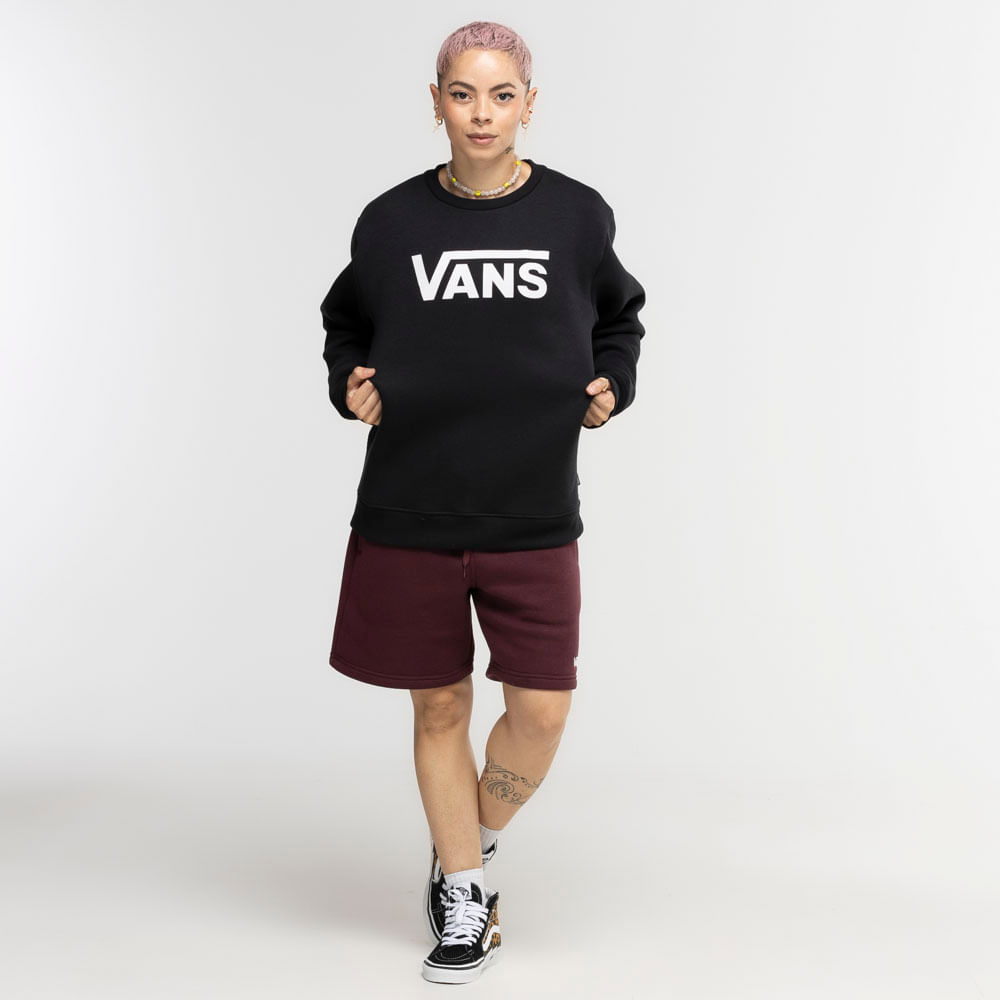 Blusa de Moletom Vans Classic V BFF Crew