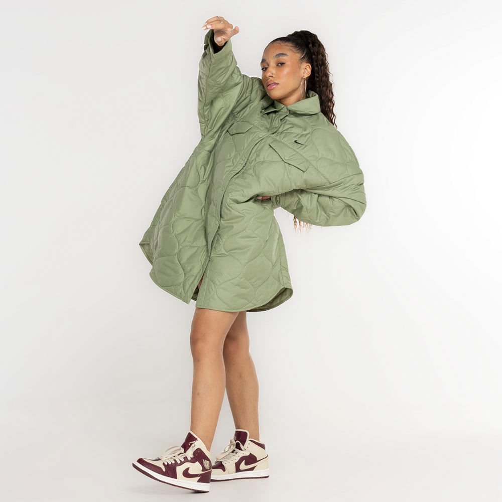 Jaqueta Feminina Nike Sportswear Essential Quilted Trench STD