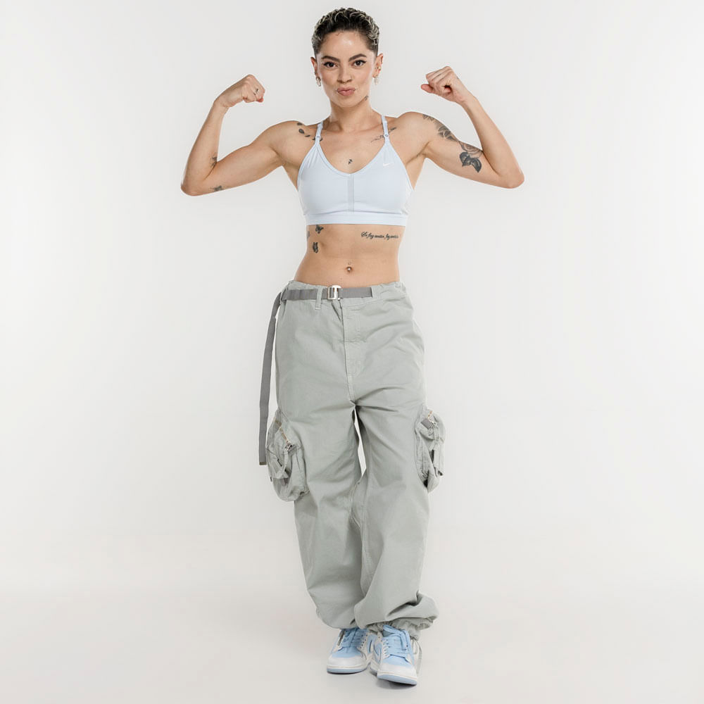 Top Fitness Nike Dri-Fit Swoosh Asymmetric BRA - Adulto em Promoção