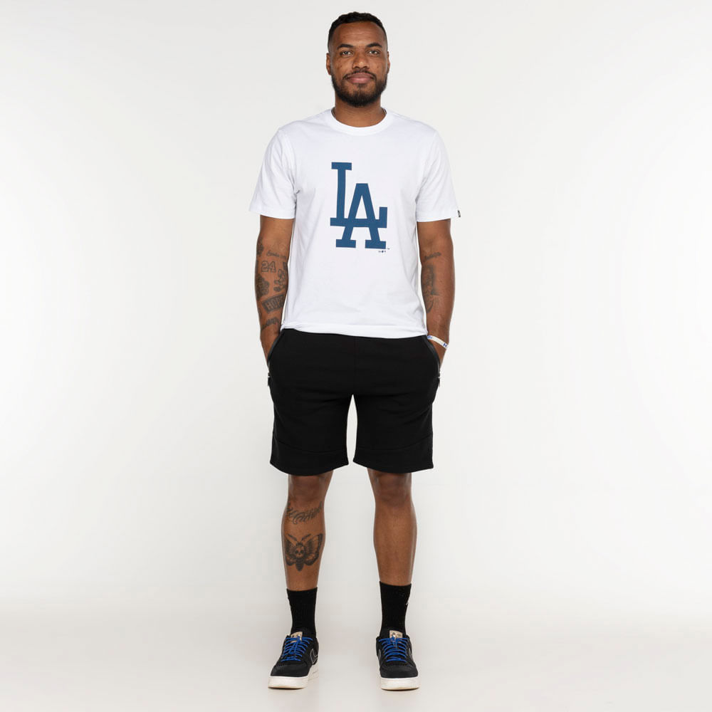 Camiseta Los Angeles Dodgers New Era Manga Curta Logo