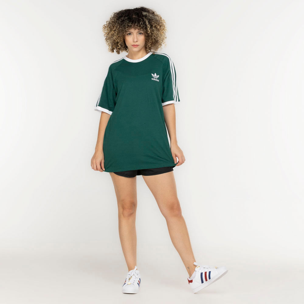 Camiseta adidas Originals Manga Curta 3 Stripes