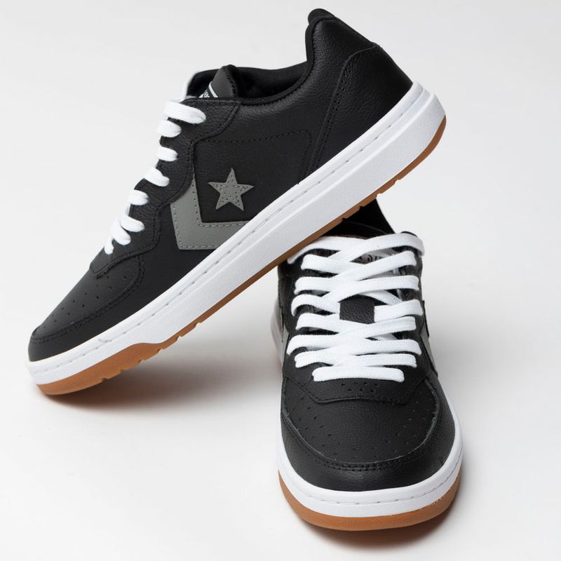 Converse rival trainers black best sale