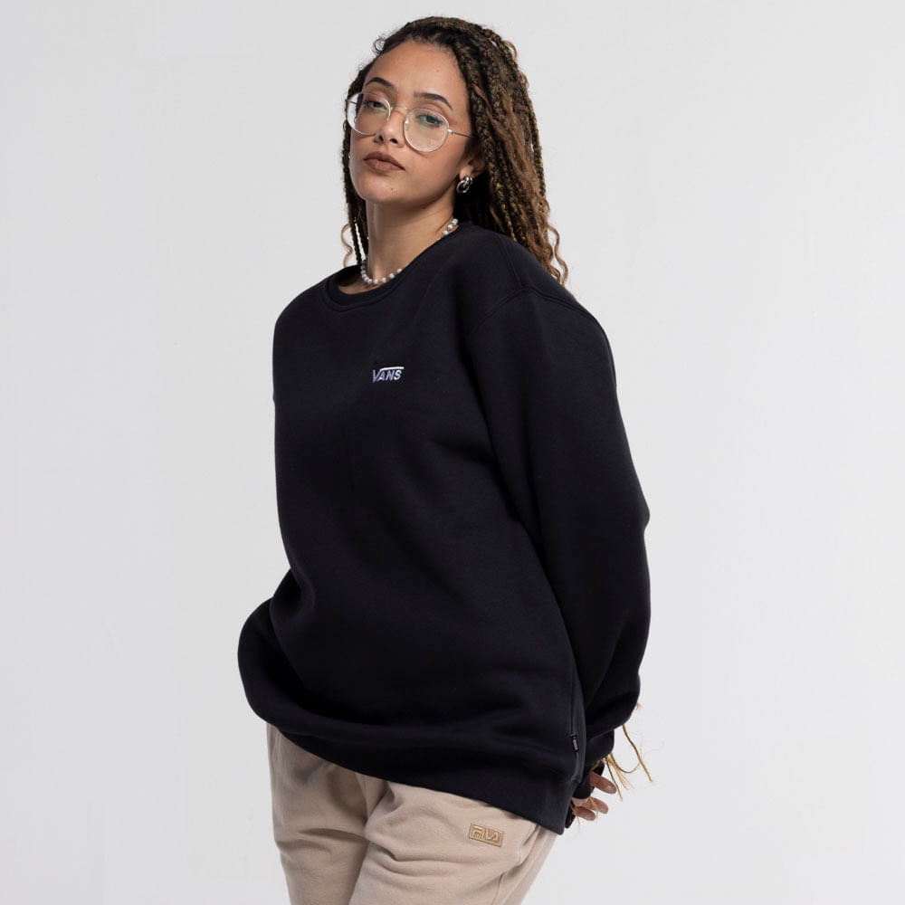 Blusa de Moletom Vans Core Basic Crew Fleece