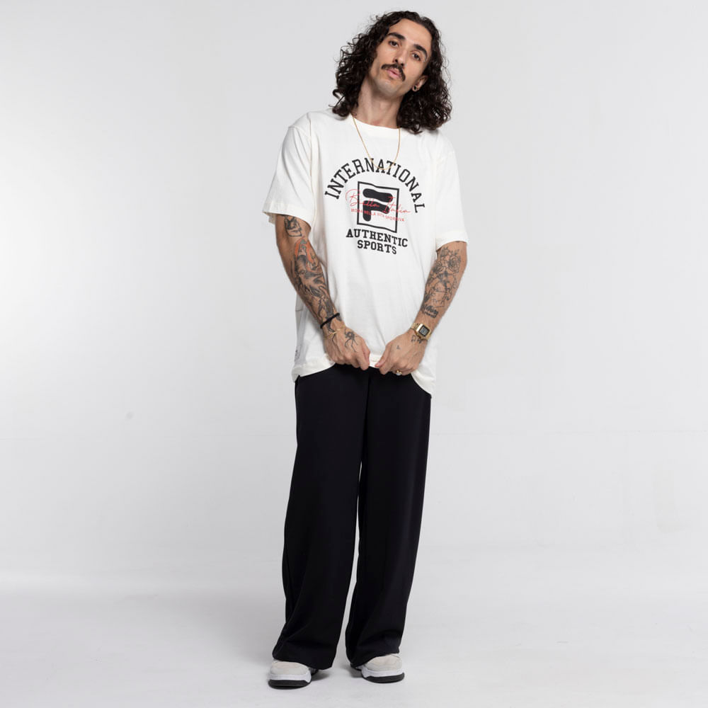 Calça Wide Leg Fila One World