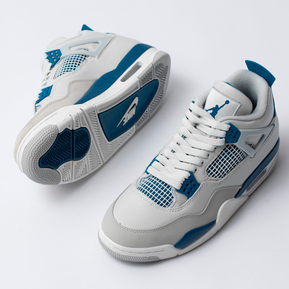 Tênis Nike Air Jordan 4 Retrô - Industrial blue