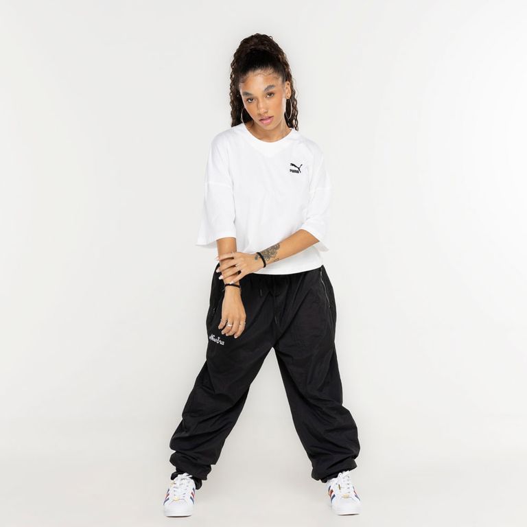 Blusa Cropped Puma Classics Oversized