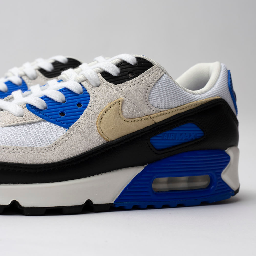 Tênis Nike Air Max 90 Premium - Khaki Racer Blue