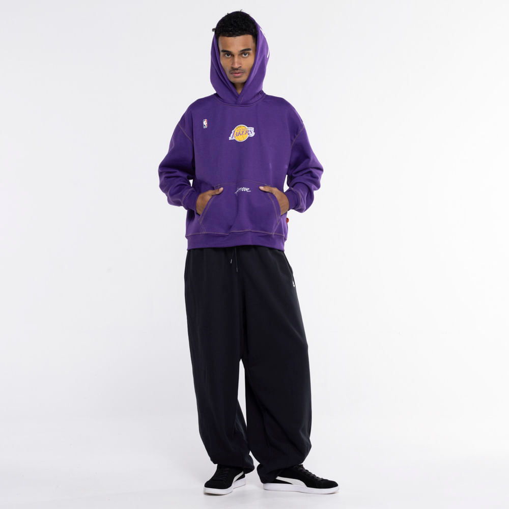 Blusa de Moletom do Los Angeles Lakers Approve NBA com Capuz Oversized