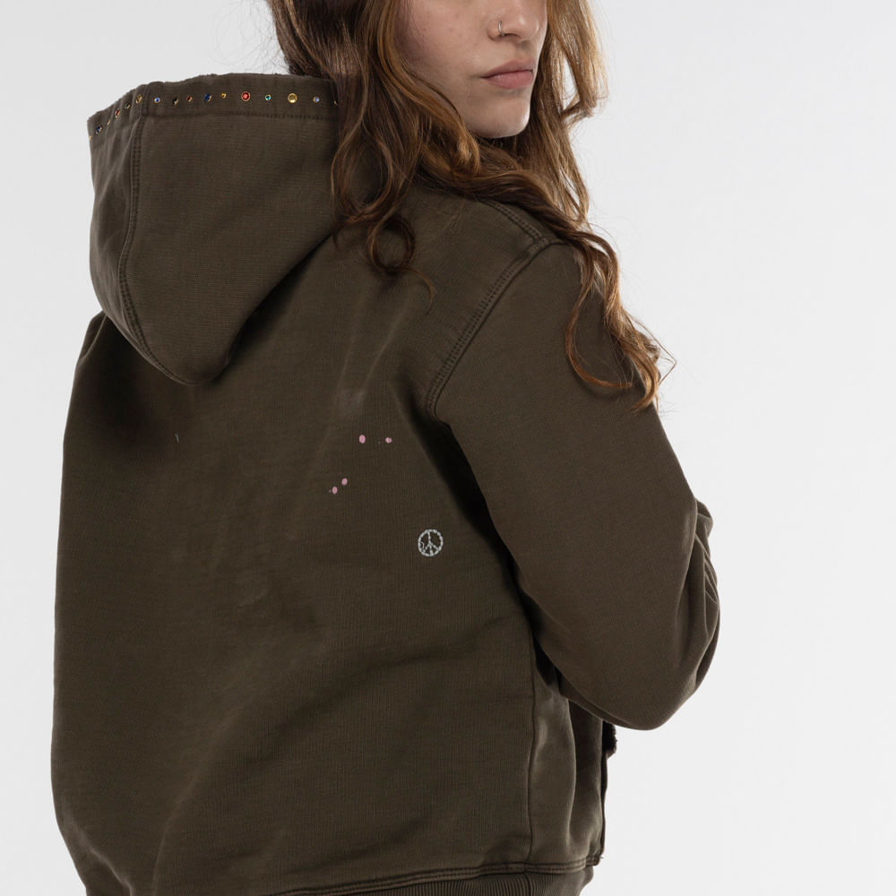 Blusa de Moletom Piet com Capuz Gems Faded Hoodie 600gsm Blusa de Moletom Piet com Capuz Gems Faded Hoodie 600gsm