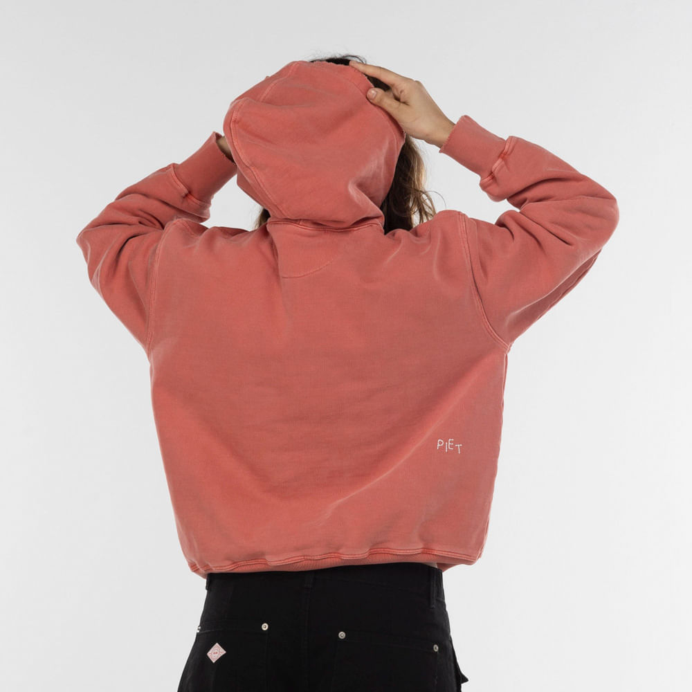 Blusa de Moletom Piet com Capuz OM Sun Faded Hoodie 600gsm