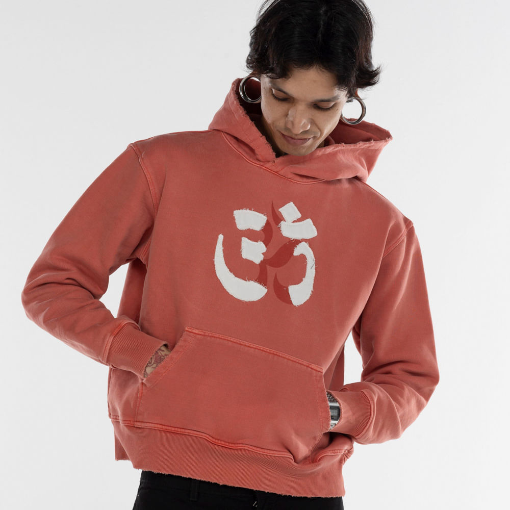 Blusa de Moletom Piet com Capuz OM Sun Faded Hoodie 600gsm