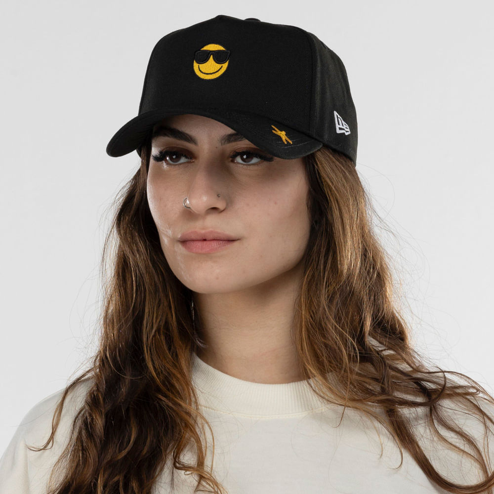 Boné Aba Curva New Era Snapback 940 AF Emoji BLK