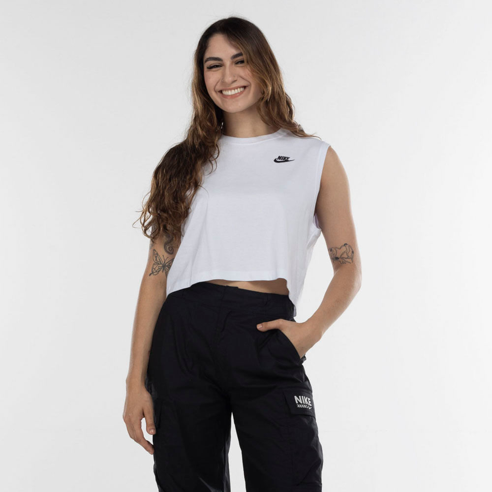 Blusa Cropped Nike Club SL Tee