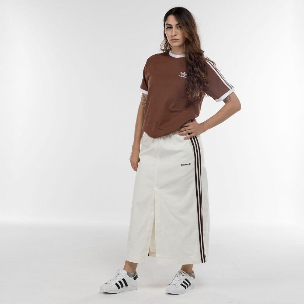 Camiseta adidas Originals Manga Curta 3 Stripes