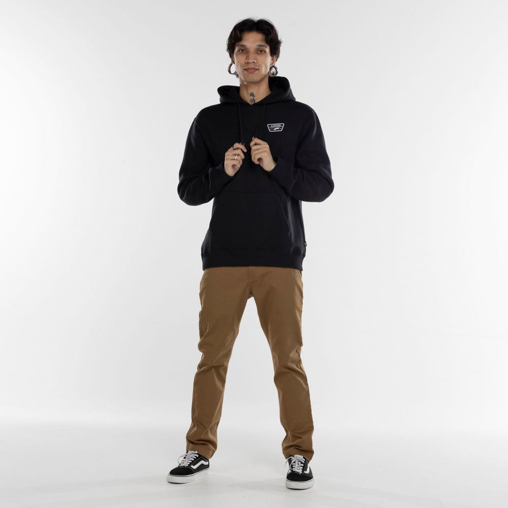 Blusa de Moletom Vans com Capuz Full Patch Pullover