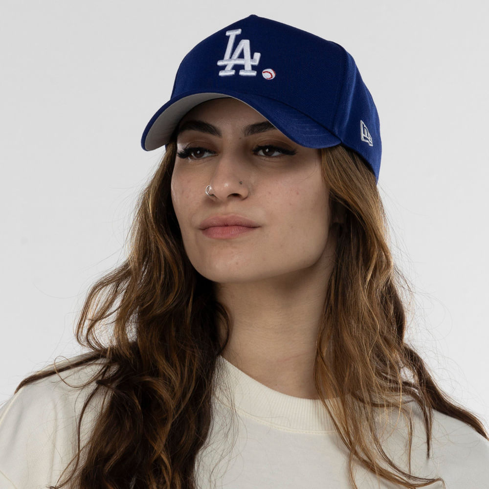 Boné do Los Angeles Dodgers Aba Curva New Era MLB Snapback 940 AF SN 90 League - Adulto