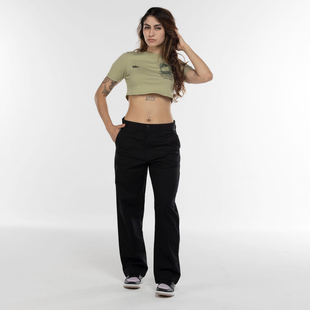 Blusa Cropped Vans Night Bloom Crew II