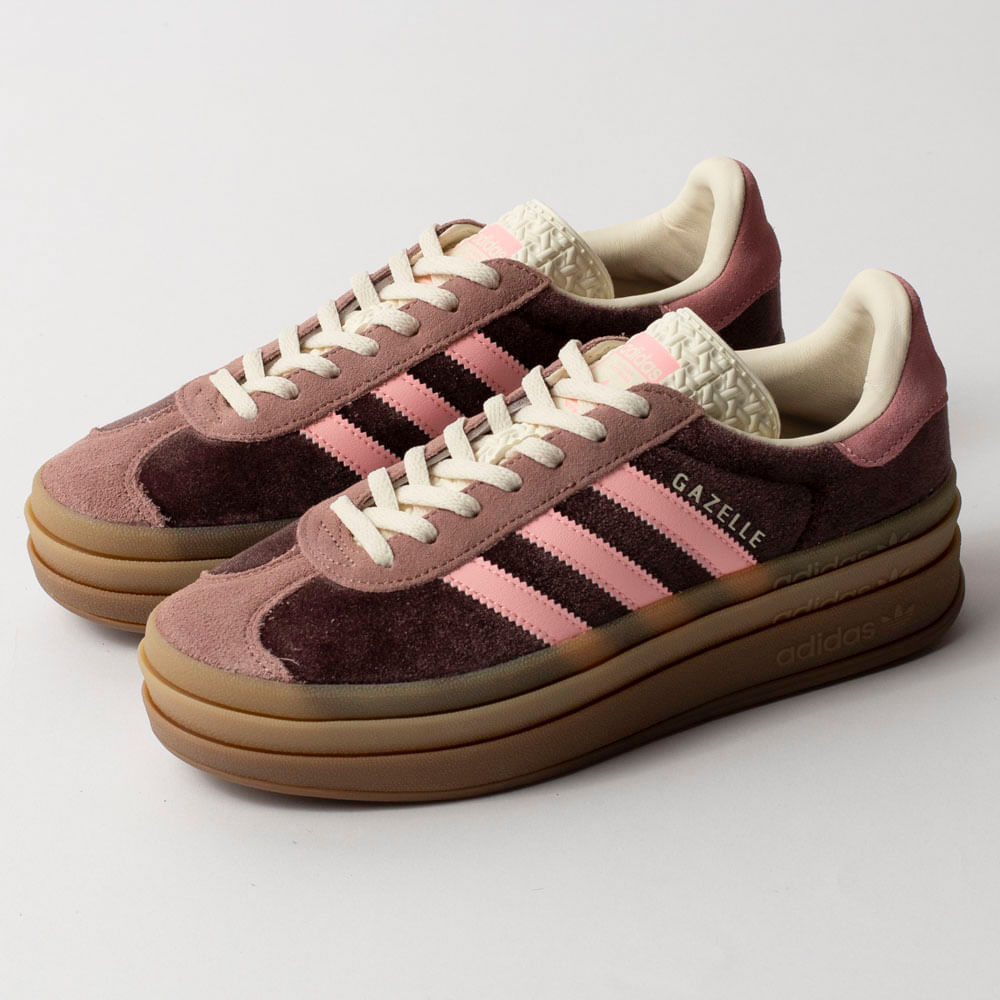 Tênis adidas Originals Gazelle Bold Shadow Brown Warm Clay Glow Pink