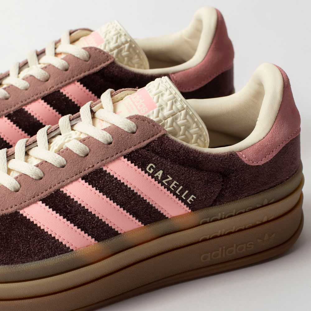 Tênis adidas Originals Gazelle Bold Shadow Brown Warm Clay Glow Pink