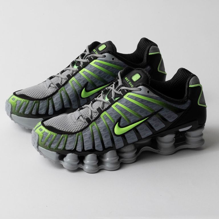 Tênis Nike Shox - TL Wolf Grey Lime
